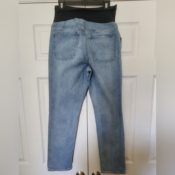 Old Navy Maternity Boyfriend Full Panel Jeans size 14 - Picture 2 of 6